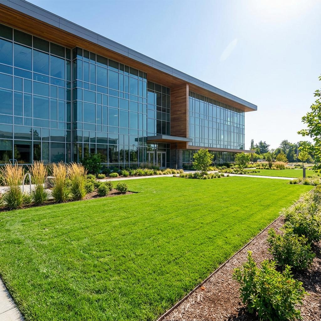 Commercial property lawn